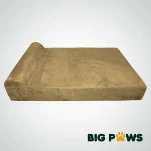 Big Paws memory foam dog bed giant size beige